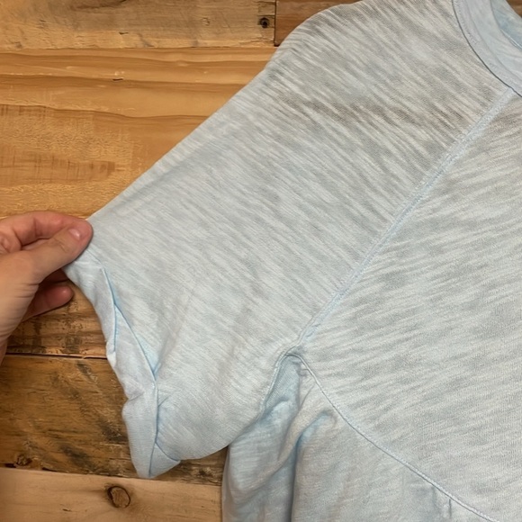 American Eagle Outfitters size Small Light Blue Short Sleeve Soft Baby Doll Tee - Picture 3 of 8